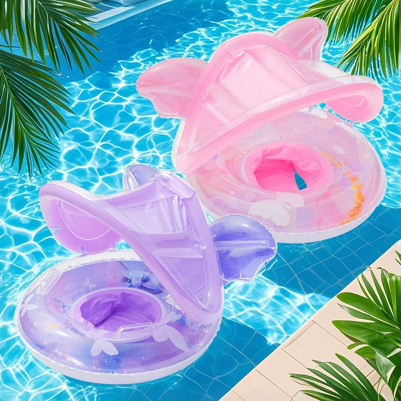 Bouée Gonflable Anneau Natation Violet Rose