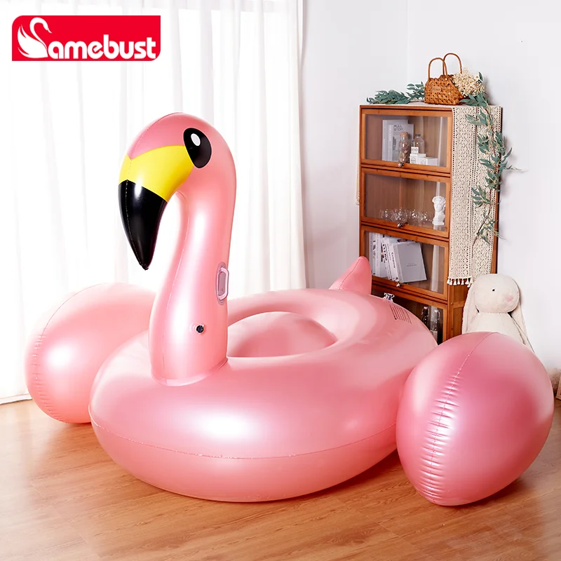 Bouée Gonflable Flamant Rose Porte-Boisson