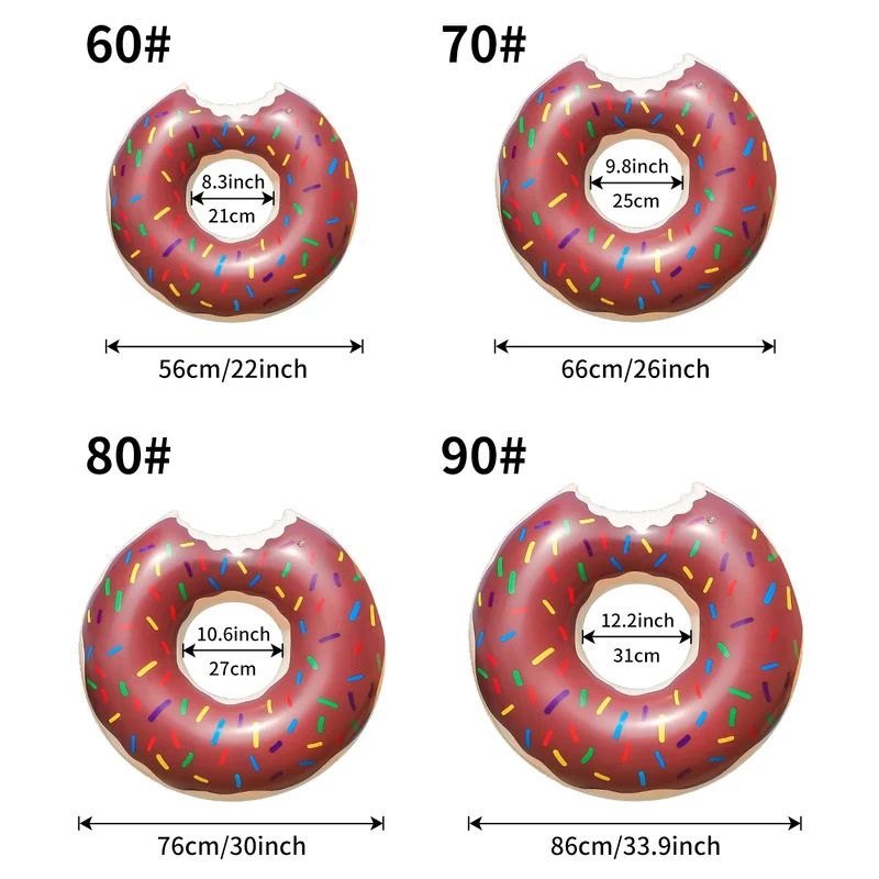 Bouée Gonflable Donut Anneau Bain