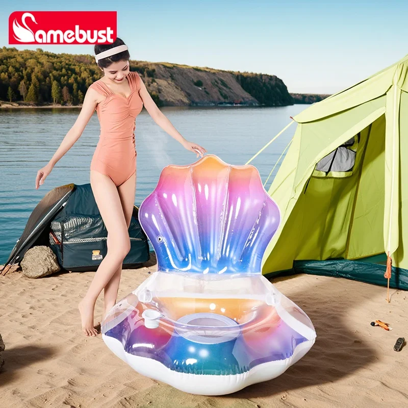 Canapé Gonflable Coquillage Camping Jardin