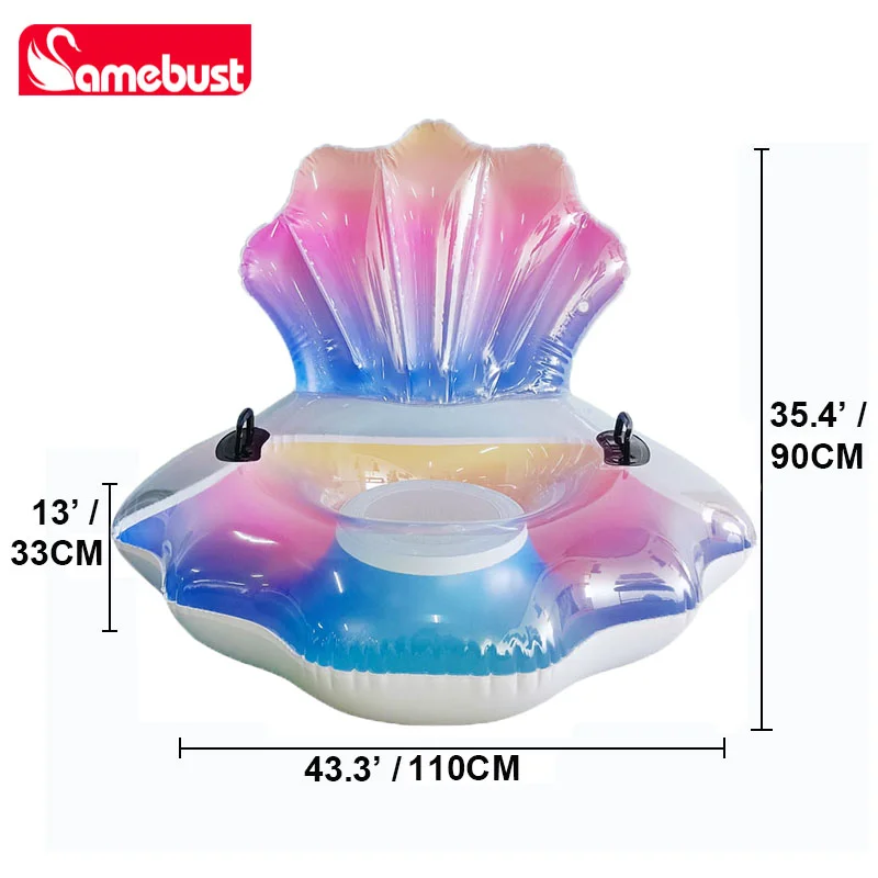 Canapé Gonflable Coquillage Camping Jardin