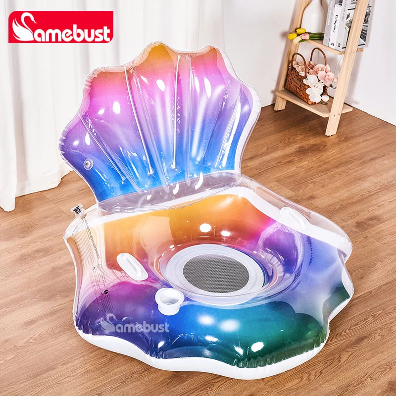 Canapé Gonflable Coquillage Camping Jardin