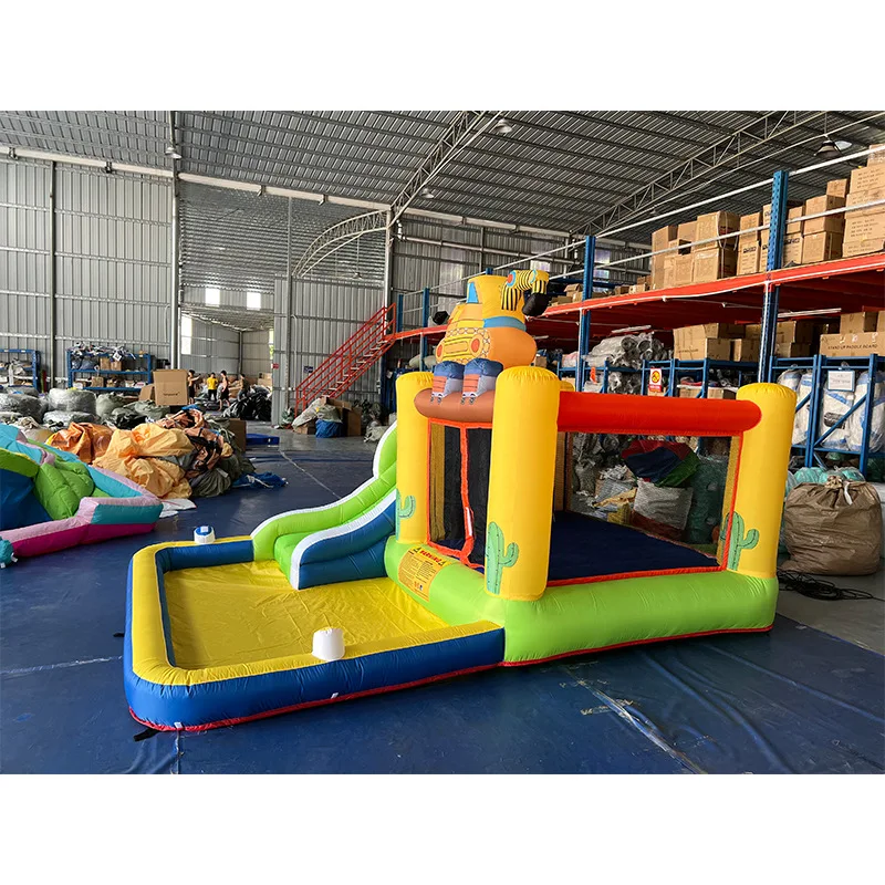 Château Gonflable Camion Chantier Toboggan