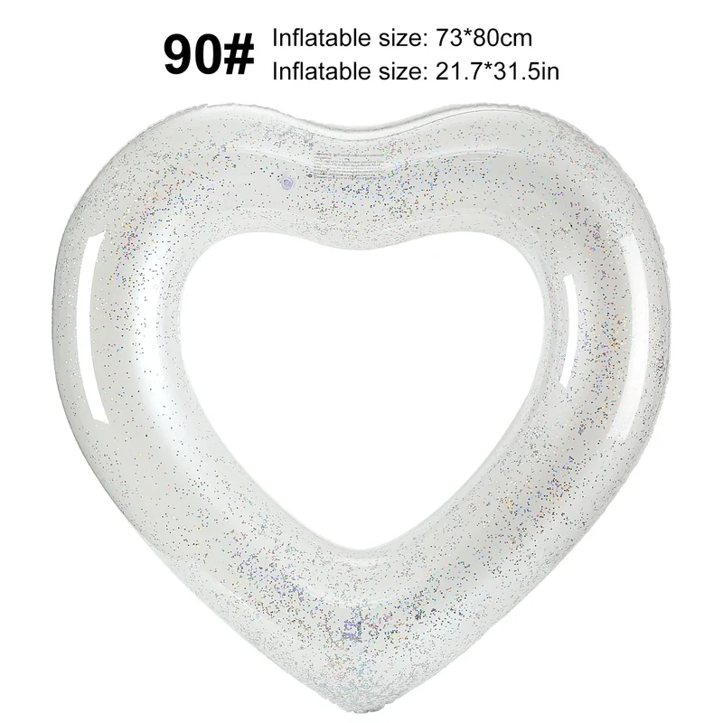 Bouée Gonflable Cœur Matelas Flottant