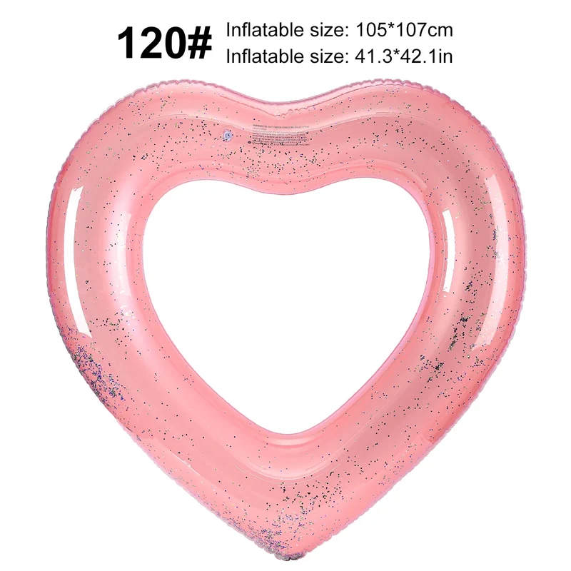 Bouée Gonflable Cœur Matelas Flottant