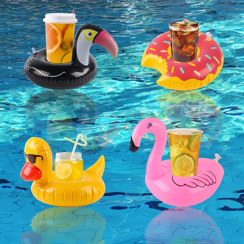 Bouée Gonflable Porte-Boissons Multi-Pièces