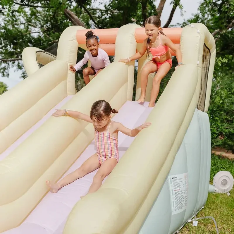 Château Gonflable Toboggan Piscine 5 m