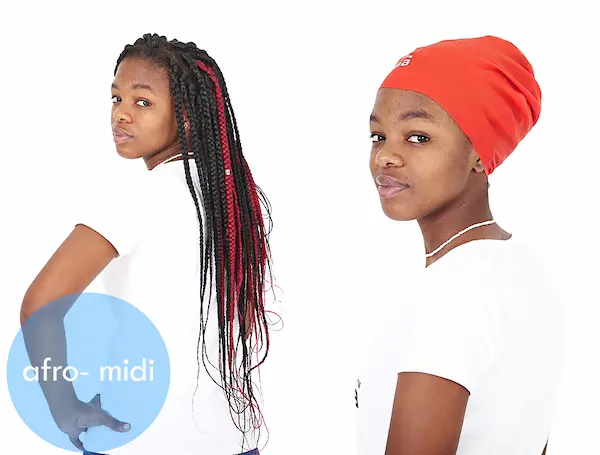 Bonnet de Bain Afro MIDI Braids & Locks 26cm - Swimma Caps