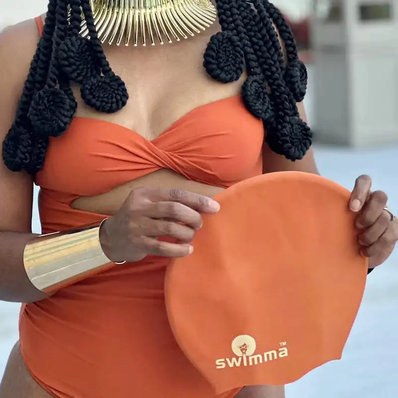 Bonnet de Bain Afro MIDI Braids & Locks 26cm - Swimma Caps