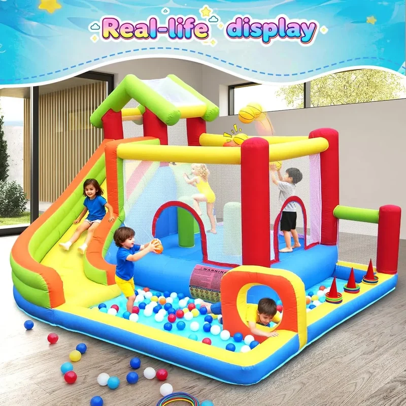 Château Gonflable Toboggan Enfants