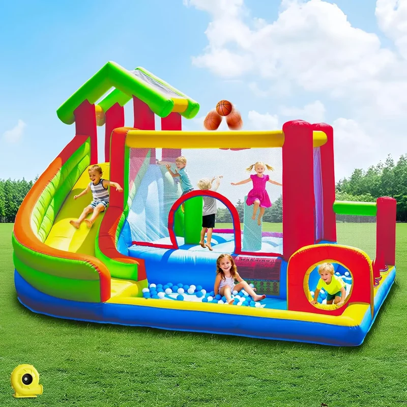 Château Gonflable Toboggan Enfants