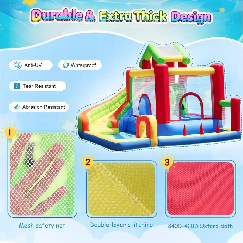 Château Gonflable Toboggan Enfants