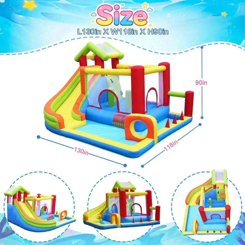 Château Gonflable Toboggan Enfants