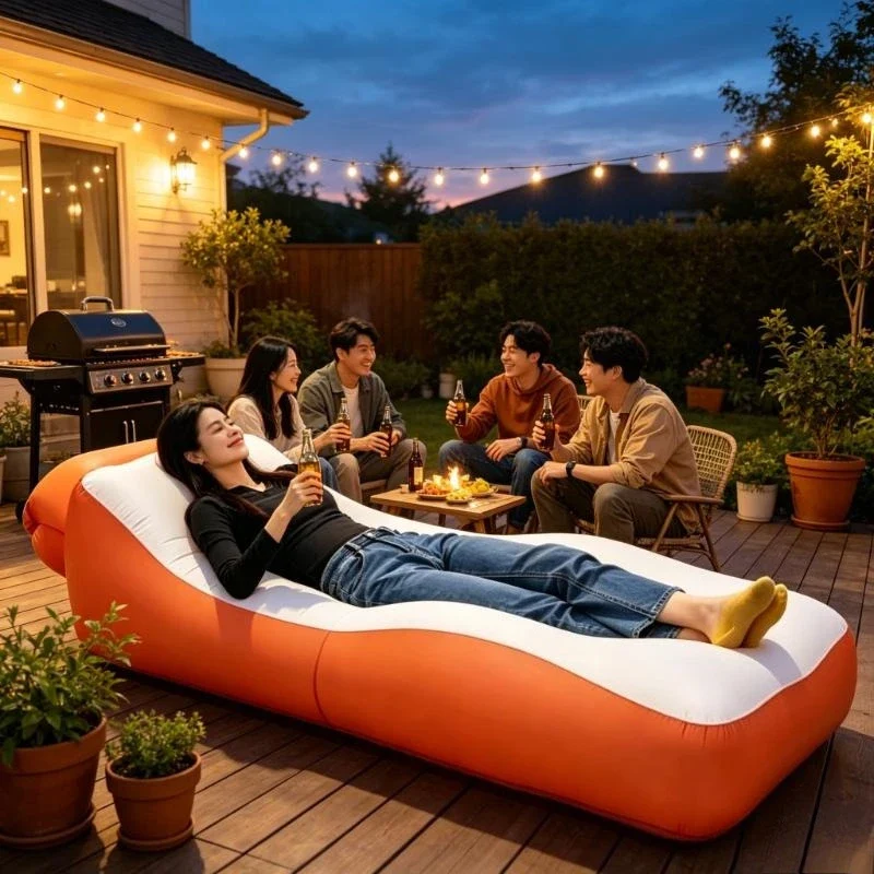 Canapé Gonflable Chaise Longue Camping