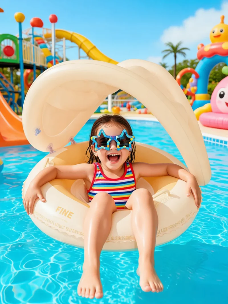 Bouée Gonflable Chaise Flottante Parasol