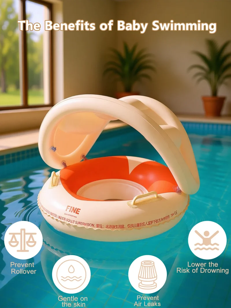 Bouée Gonflable Chaise Flottante Parasol