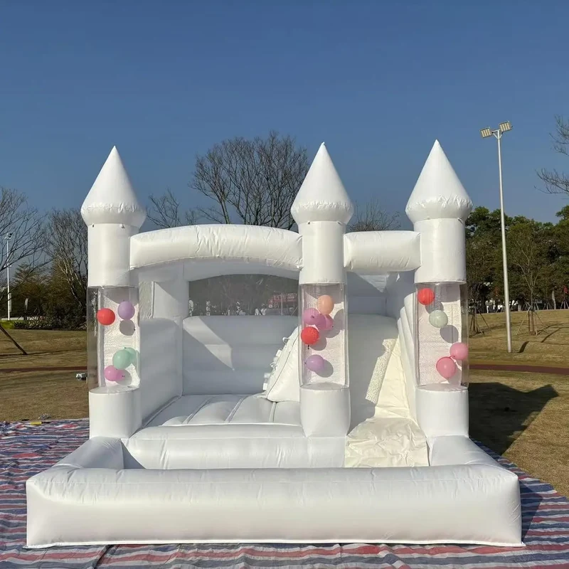 Château Gonflable Blanc 3,6×3,3 m