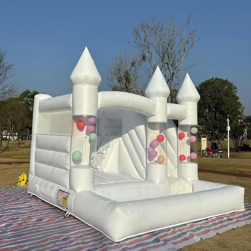 Château Gonflable Blanc 3,6×3,3 m