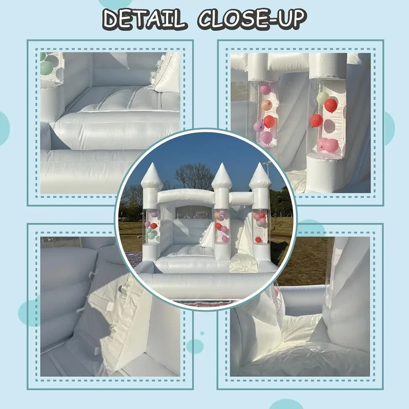 Château Gonflable Blanc 3,6×3,3 m