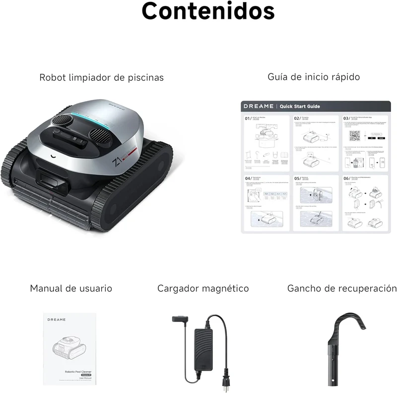 Dreame – Z1 Robot Limpiafondos de piscina de batería sin cable