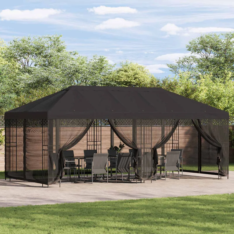 Tuinpaviljoen 6 X 3 M Polyester En Staal 190 Gsm