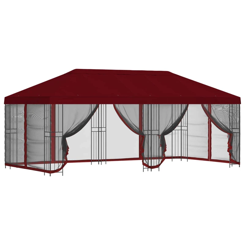 Paviljoen Met Zijwanden 6 X 3 M Polyester En Staal