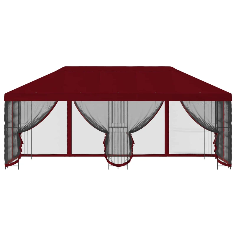 Paviljoen Met Zijwanden 6 X 3 M Polyester En Staal