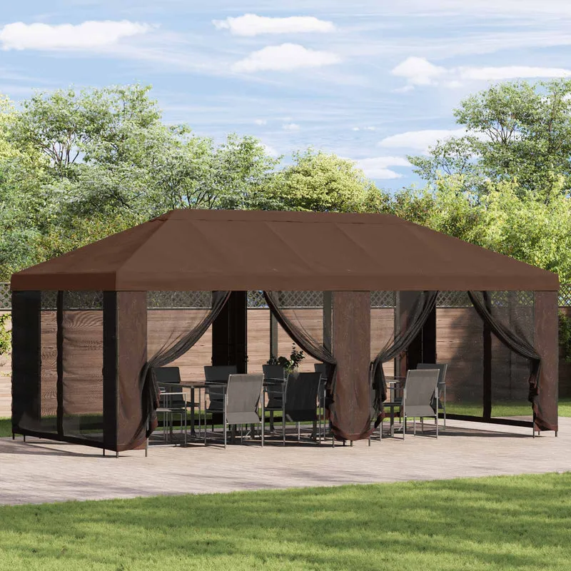 Tuin Gazebo Met Zijwanden 6 X 3 M