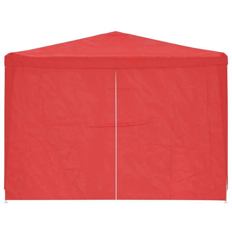 Partytent 1200 X 300 X 255 Cm Rood Pe En Staal