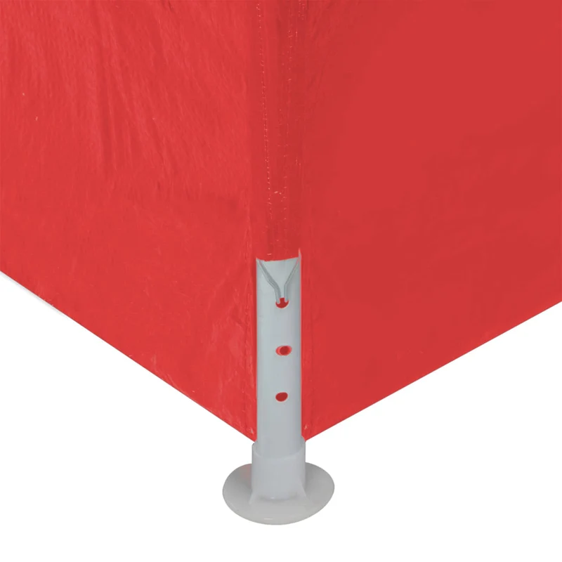 Partytent 1200 X 300 X 255 Cm Rood Pe En Staal