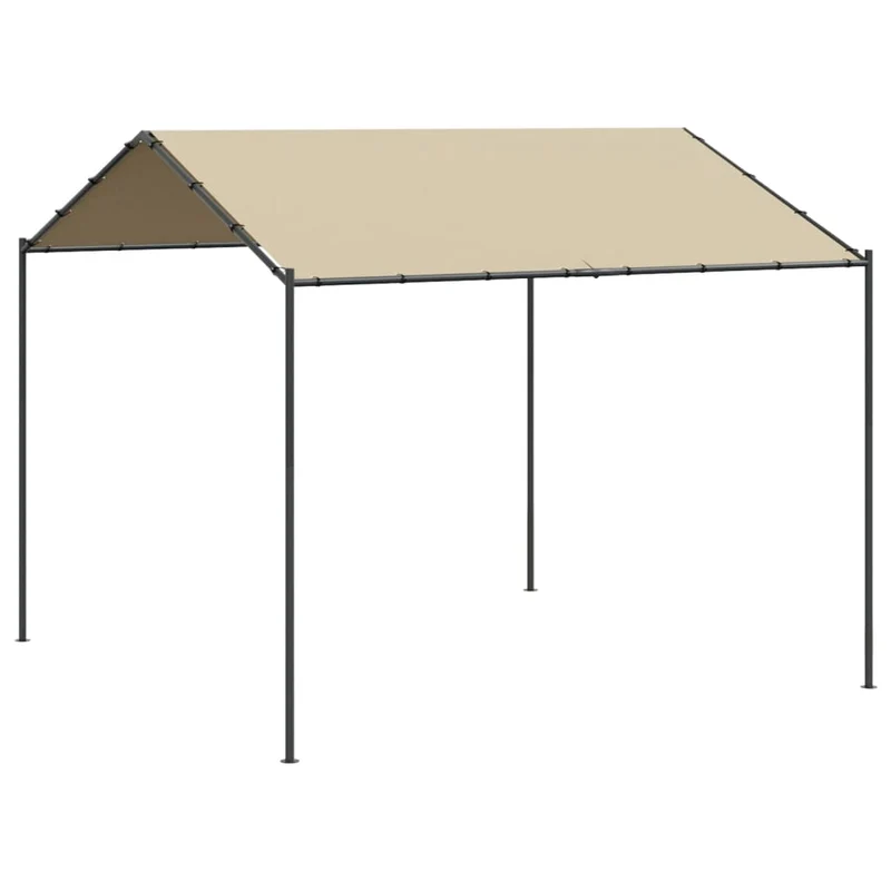Tuinpaviljoen 4X4 M Staal En Stof Beige