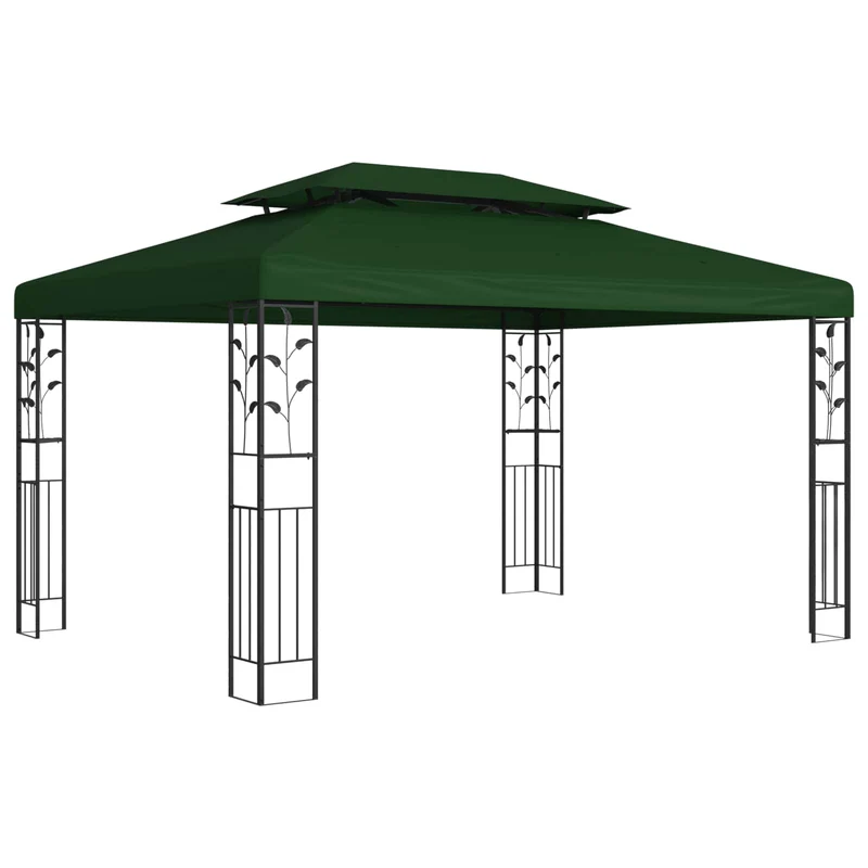 Prieel 3,97 X 2,96 X 2,68 M Groen Polyester En Staal