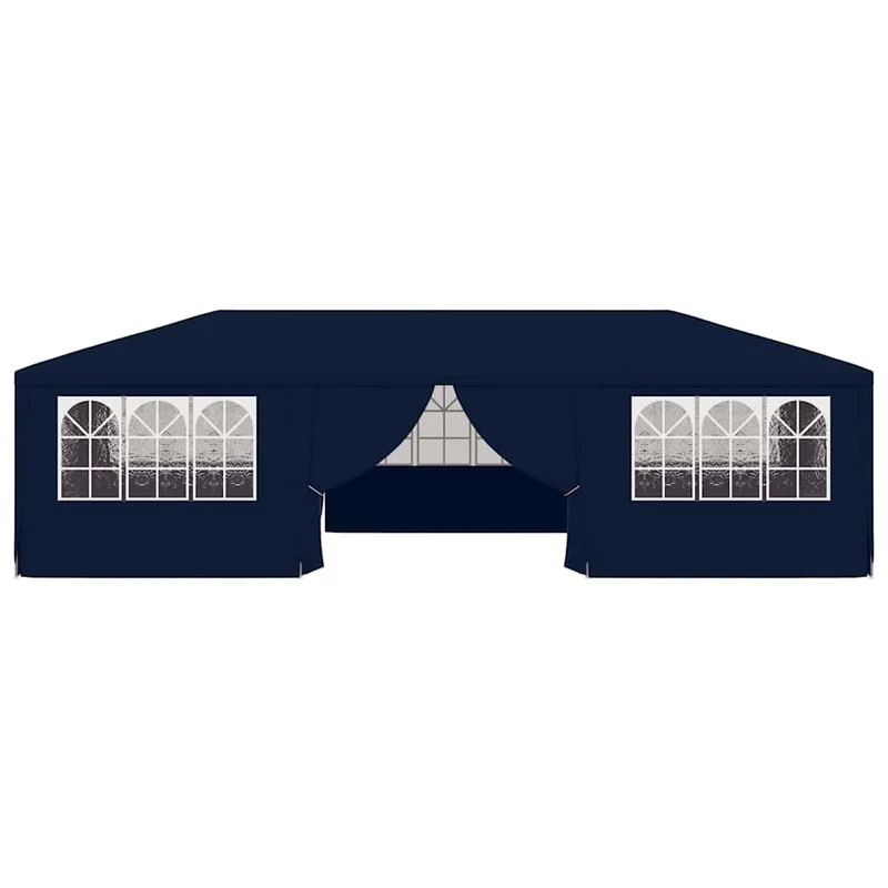 Partytent Met Zijwanden Professioneel 90 G/M² 4X9 M Blauw