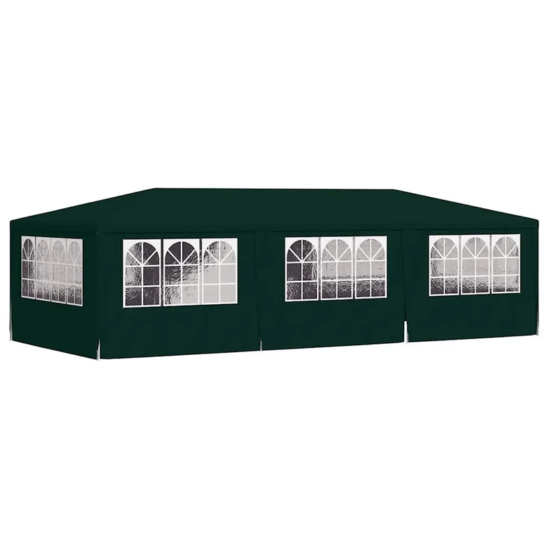 Partytent Met Zijwanden Professioneel 90 G/M² 4X9 M Groen