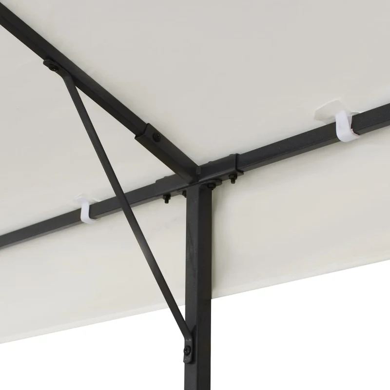 Prieel Met Dubbel Dak 6X3 M Wit