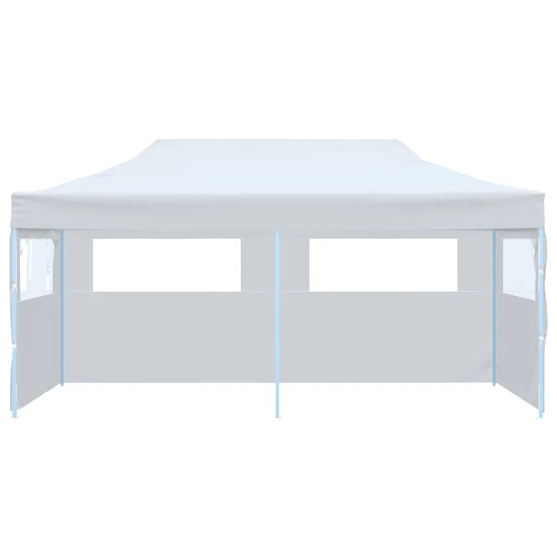 Partytent Pop-Up Met Zijwanden 3X6 M Staal Wit