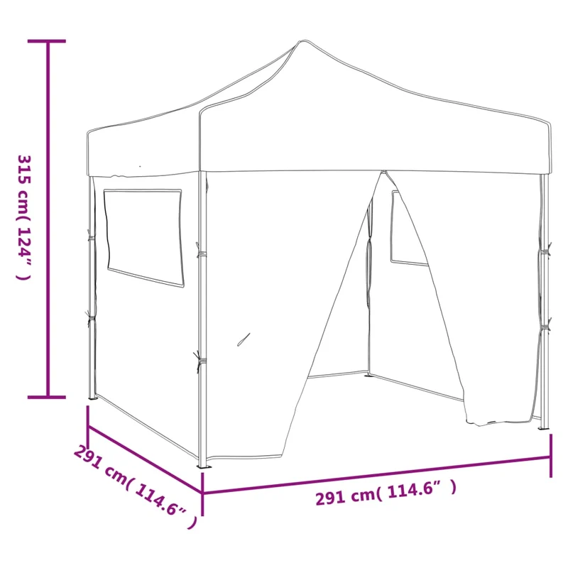 Vouwtent Pop-Up 3X3 M