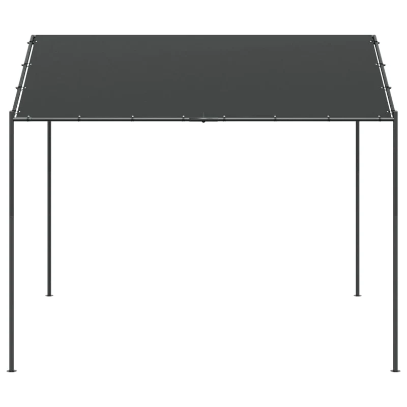 Tuinpaviljoen 3X3 M Staal En Stof Antracietkleurig