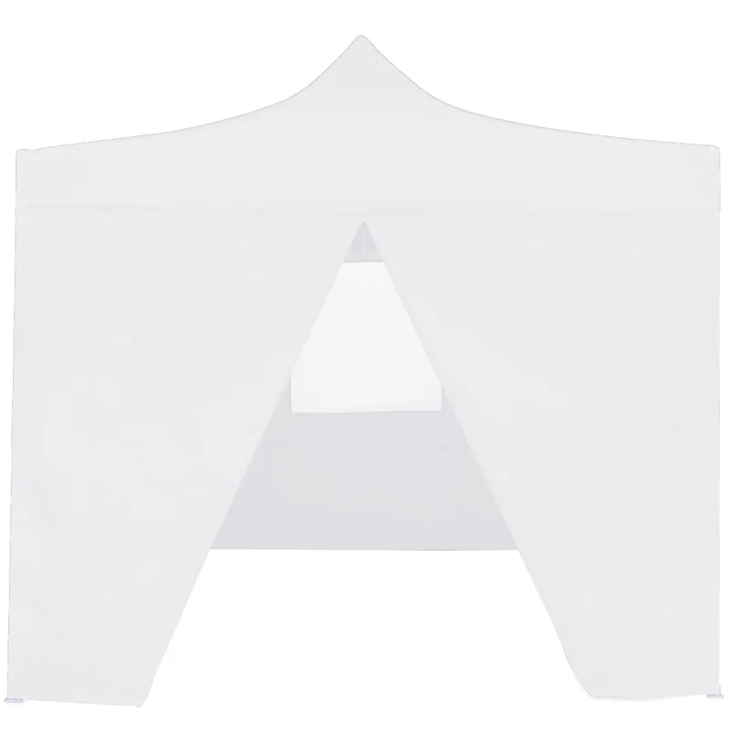 Partytent Met 4 Zijwanden Inklapbaar 3X3 M Staal Wit