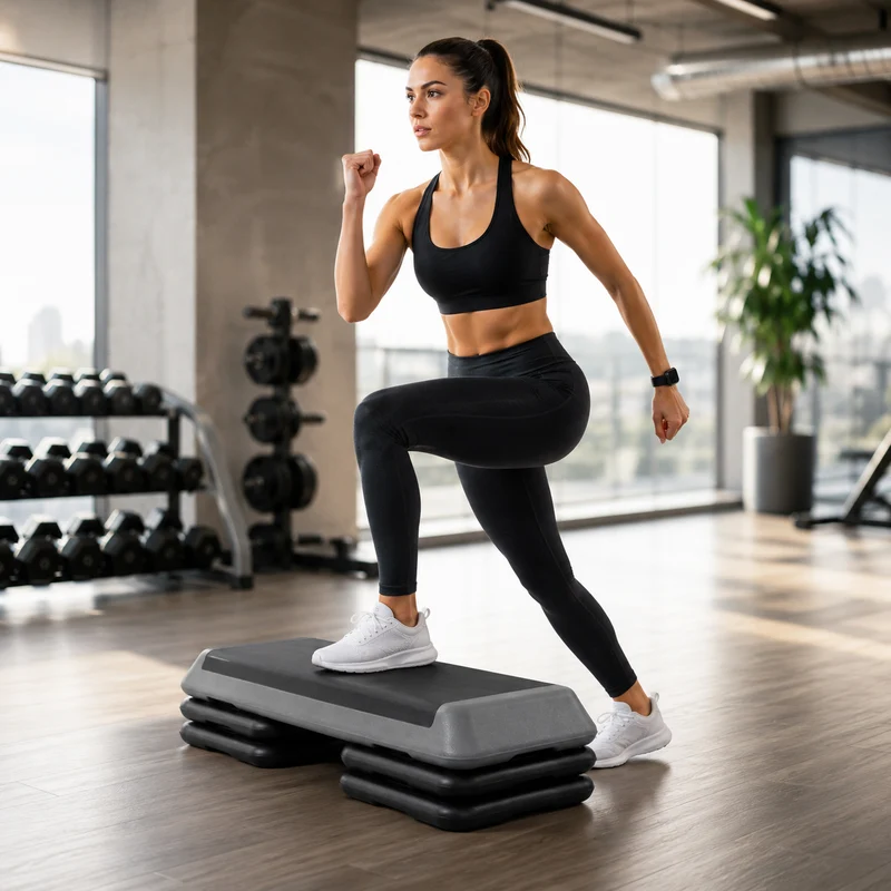 Banco Step Aeróbico Ajustable Antideslizante