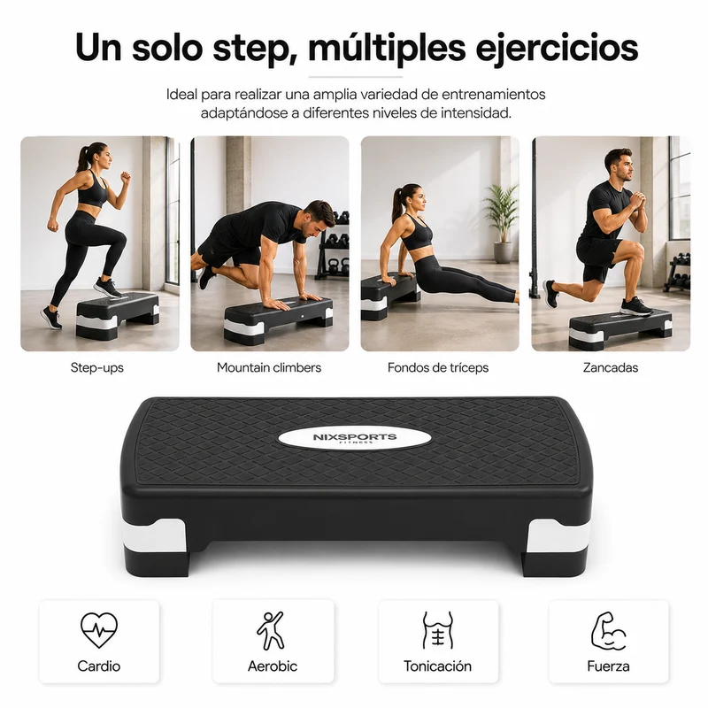 Step Aeróbico Antideslizante 67 cm