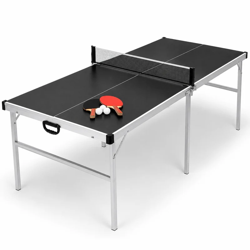 Mesa de Ping Pong Plegable con red 182x91 cm