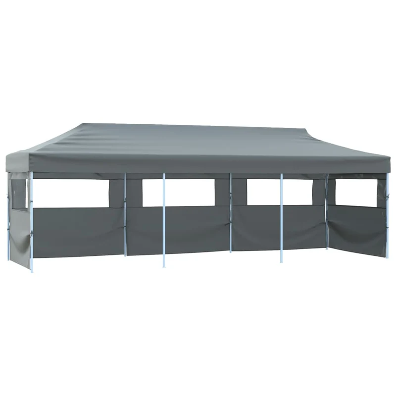 Vouwtent Pop-Up Met 5 Zijwanden 870X291X315 Cm Antraciet