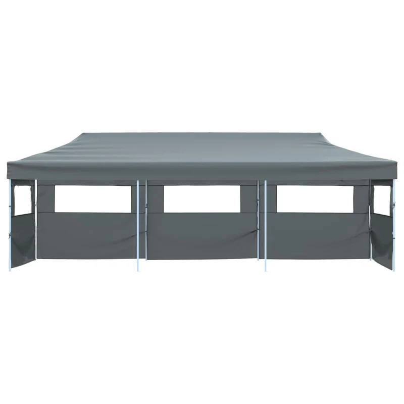 Vouwtent Pop-Up Met 5 Zijwanden 870X291X315 Cm Antraciet