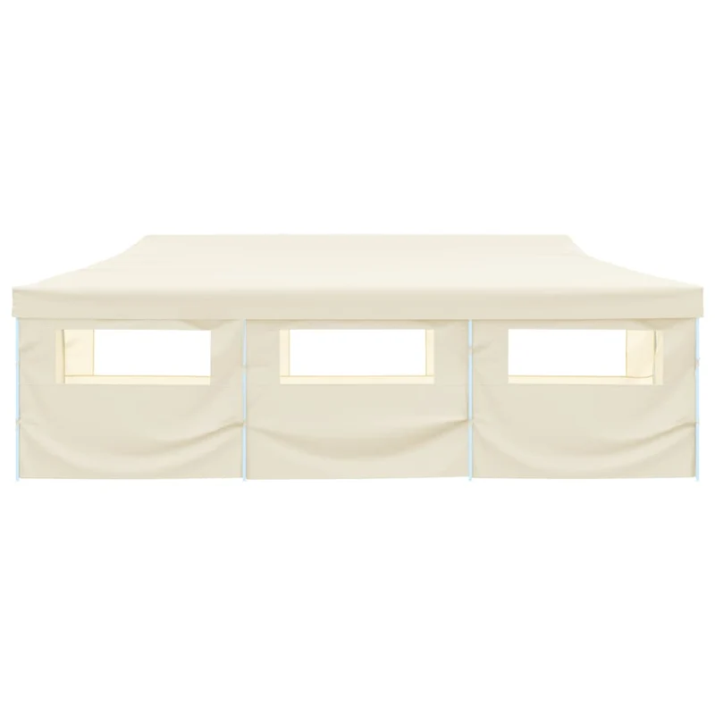 Vouwtent Pop-Up Met 8 Zijwanden 870X291X315 Cm Crème