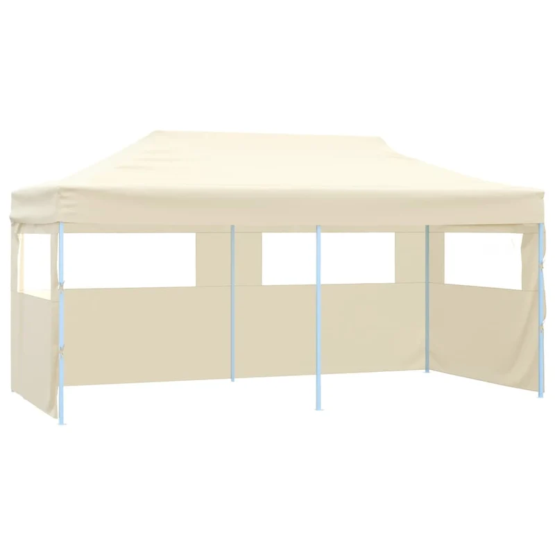 Partytent Met 4 Zijwanden Inklapbaar 3X6 M Staal