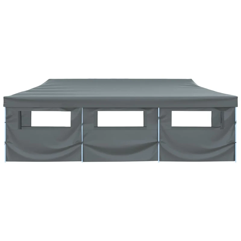 Vouwtent Pop-Up Met 8 Zijwanden 870X291X315 Cm Antraciet
