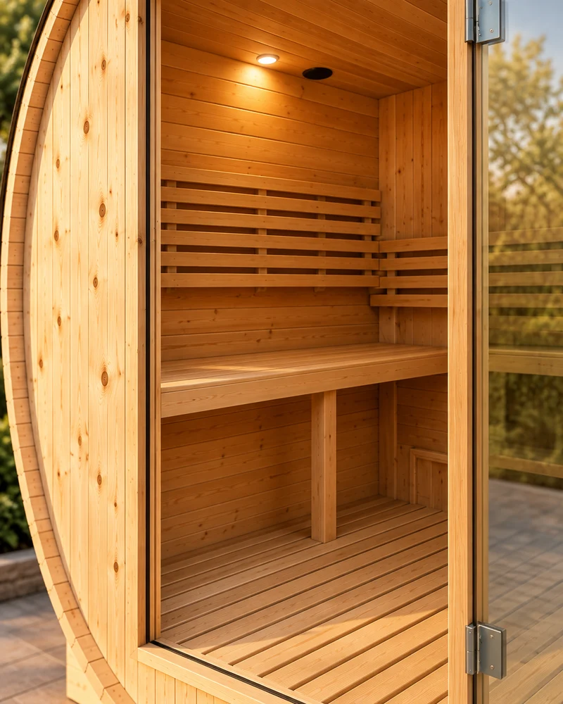Sauna Barril Exterior Jardín 5-6 Personas