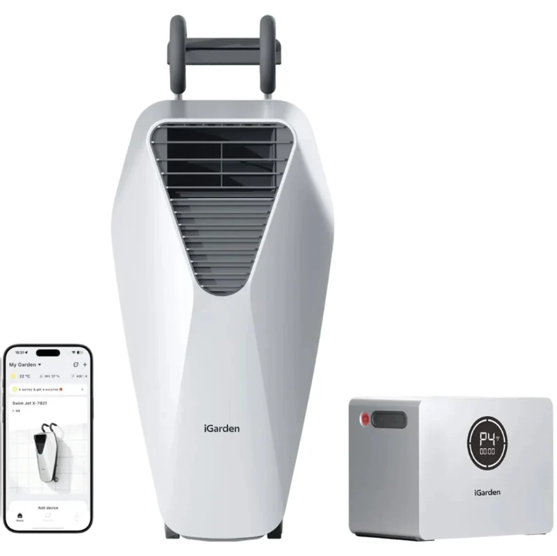 iGarden Swim Jet 5 Horas Máquina de Contracorriente Portátil para Piscina sin Obras