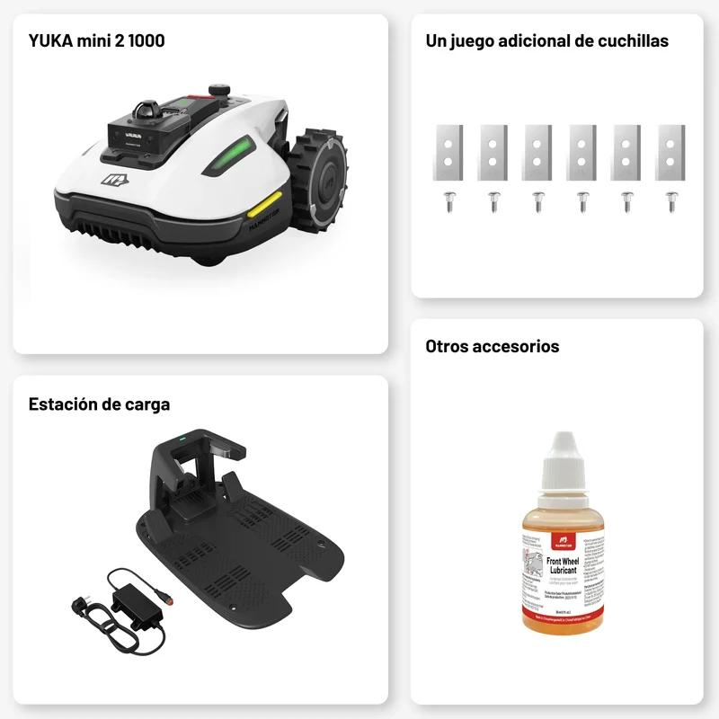 Mammotion Yuka Mini 2 Robot Cortacésped LiDAR 1000m²
